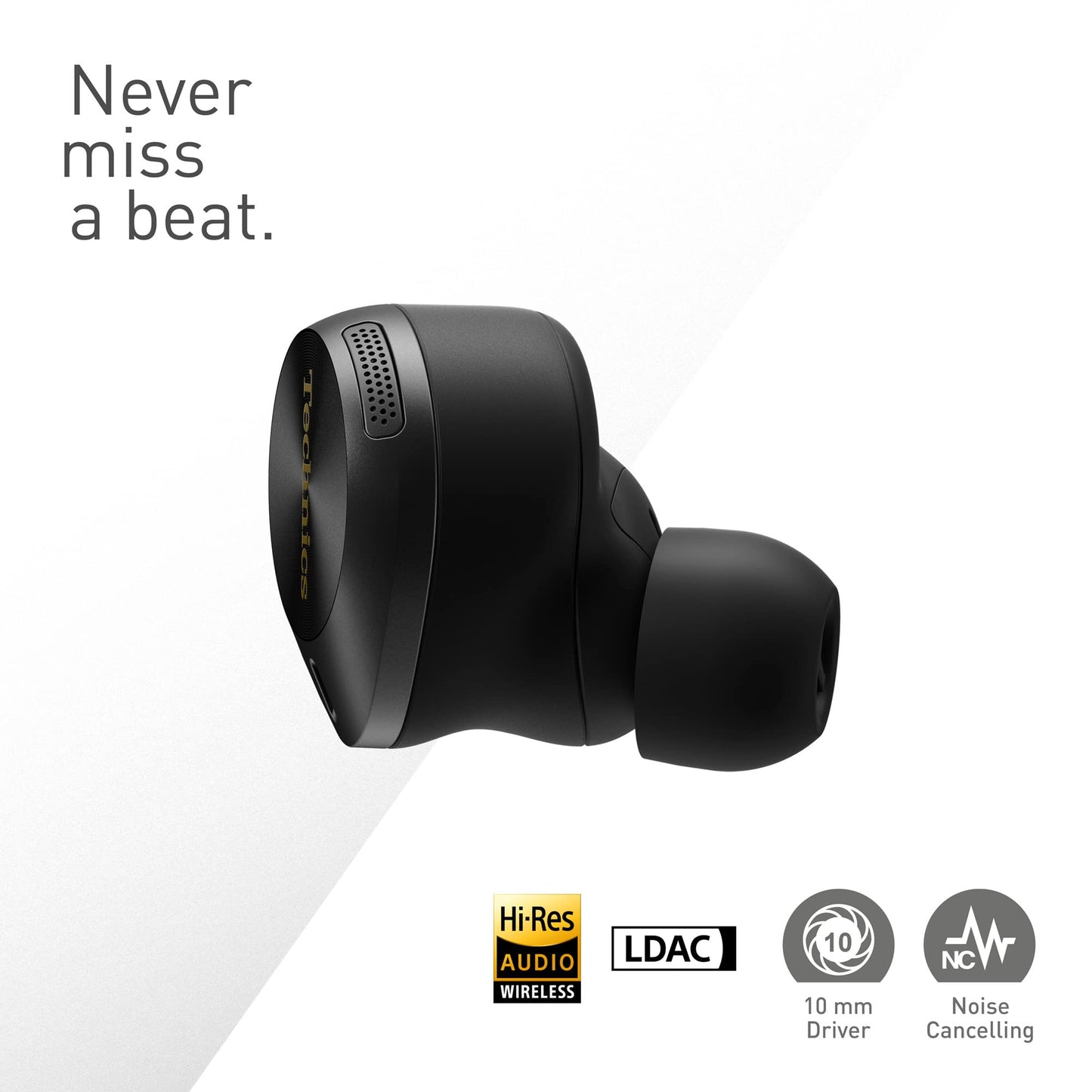 Technics EAH-AZ80E-K Wireless Noise Cancelling Earbuds – Black