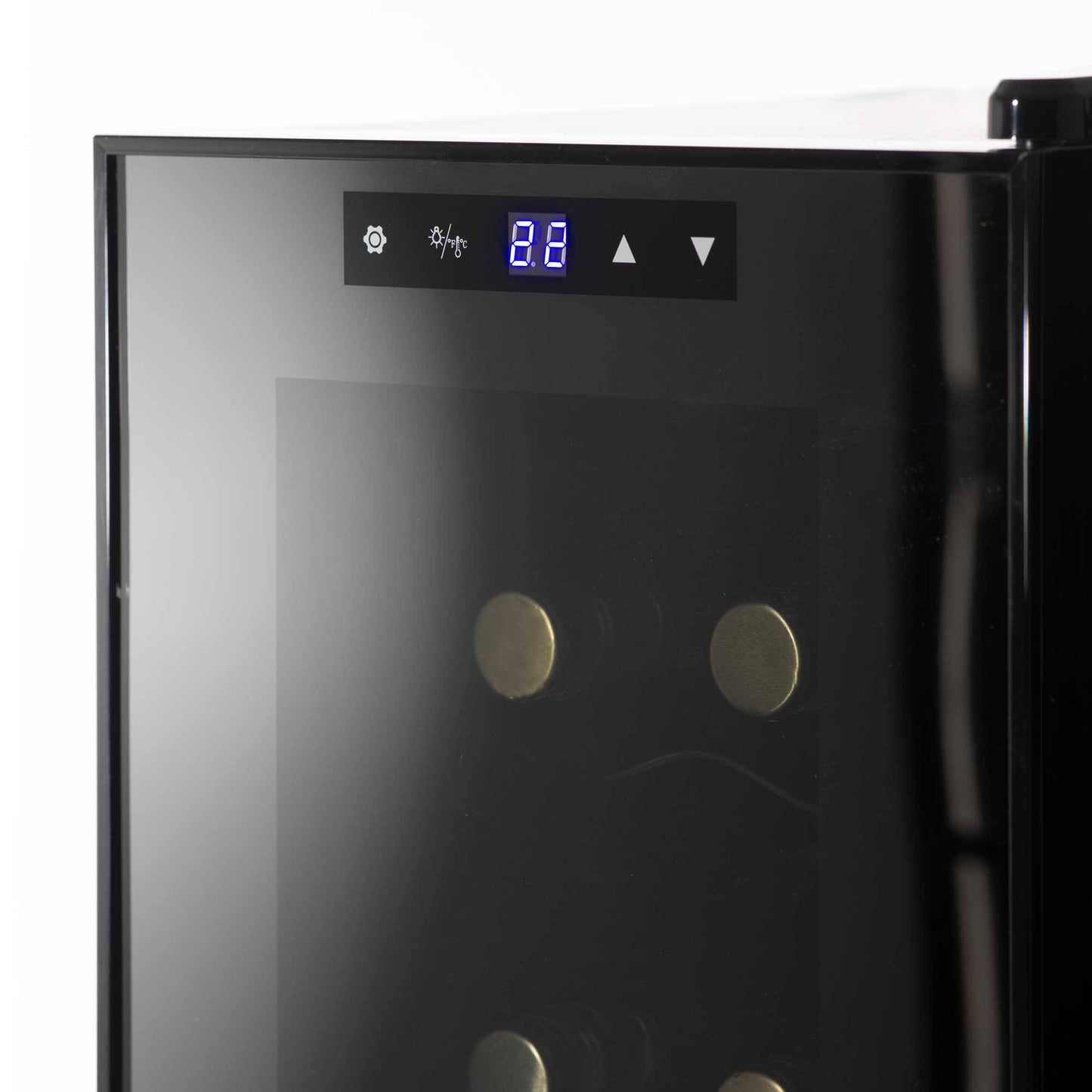 Baridi 12 Bottle Wine Cooler Fridge – Black DH73