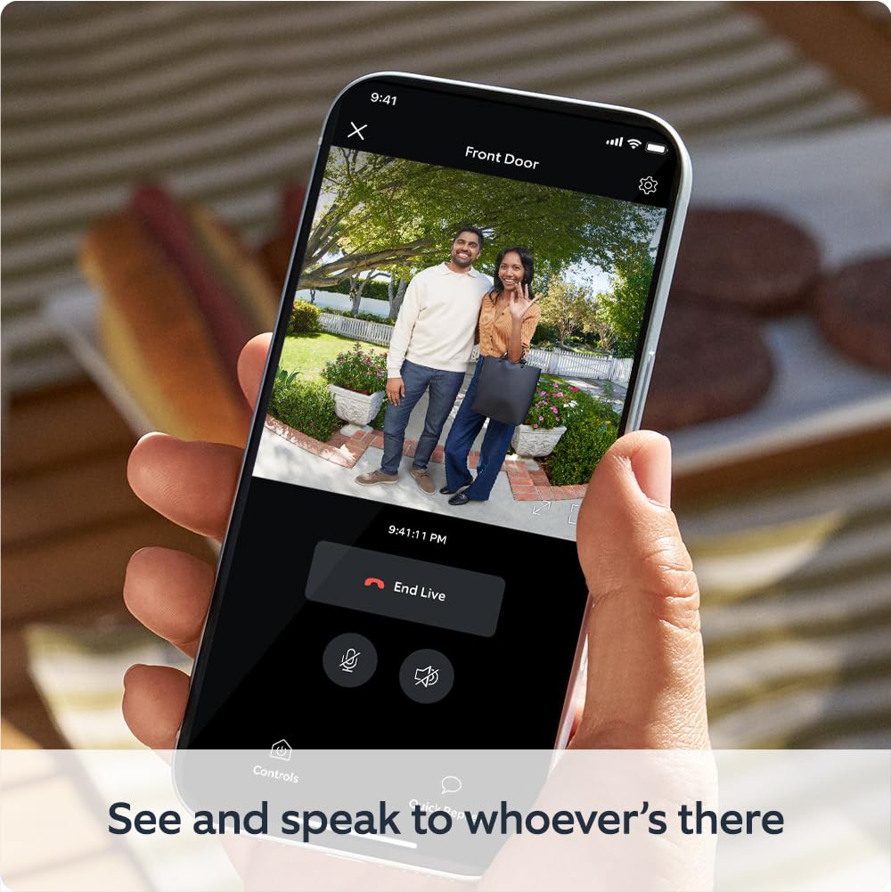Ring Battery Video Doorbell (2024) with Indoor Camera (2nd Gen)