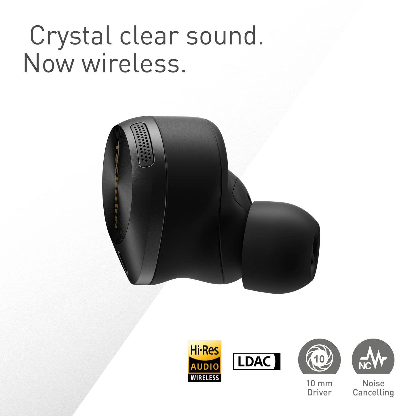 Technics EAH-AZ80E-K Wireless Noise Cancelling Earbuds – Black