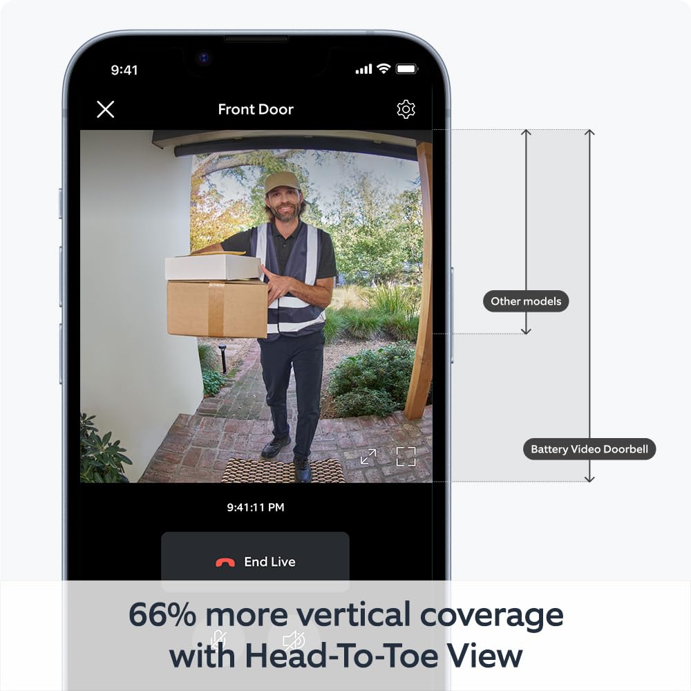 Ring Battery Video Doorbell (2024) with Indoor Camera (2nd Gen)