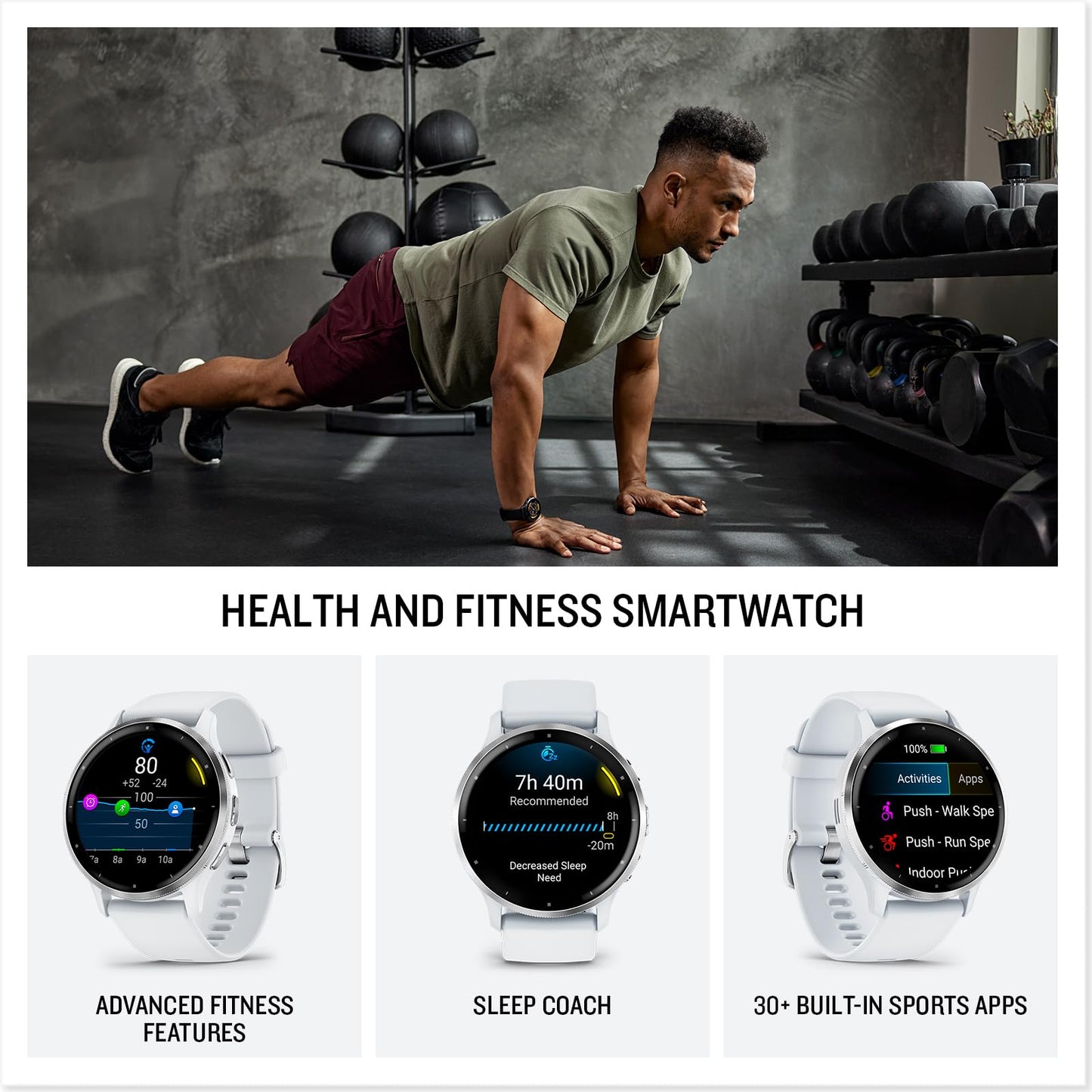 Garmin Venu 3S GPS Smartwatch 41mm – Dust Rose