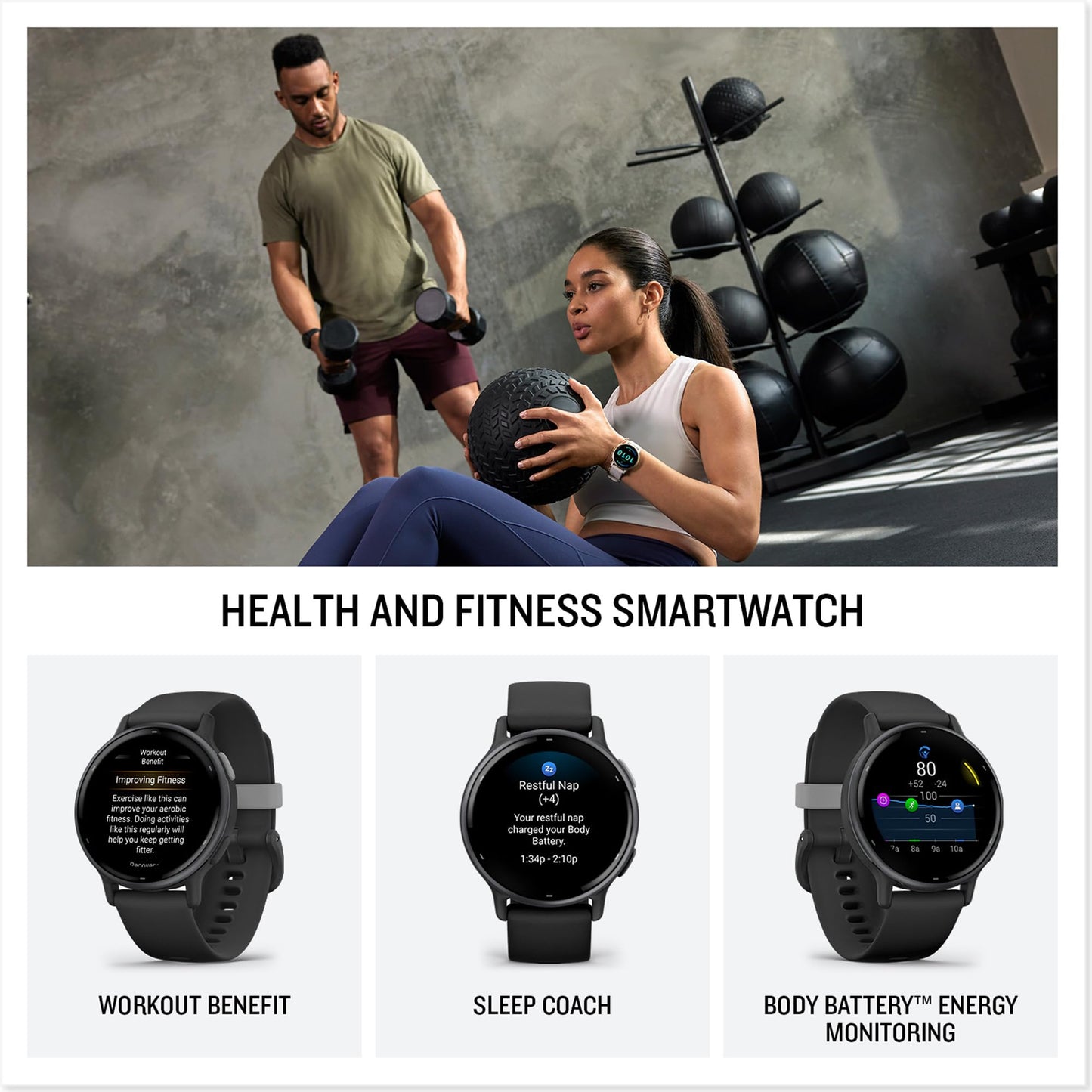 Garmin vívoactive 5 GPS Smartwatch 42mm – Metallic Orchid