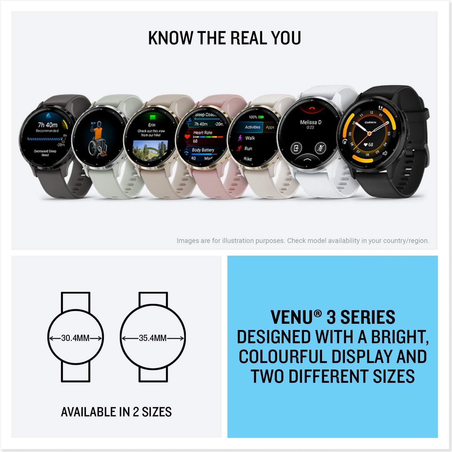 Garmin Venu 3S GPS Smartwatch 41mm – Dust Rose