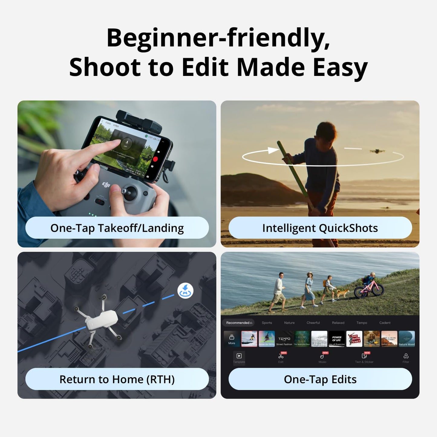 DJI Mini 4K Drone with Camera – Under 249g