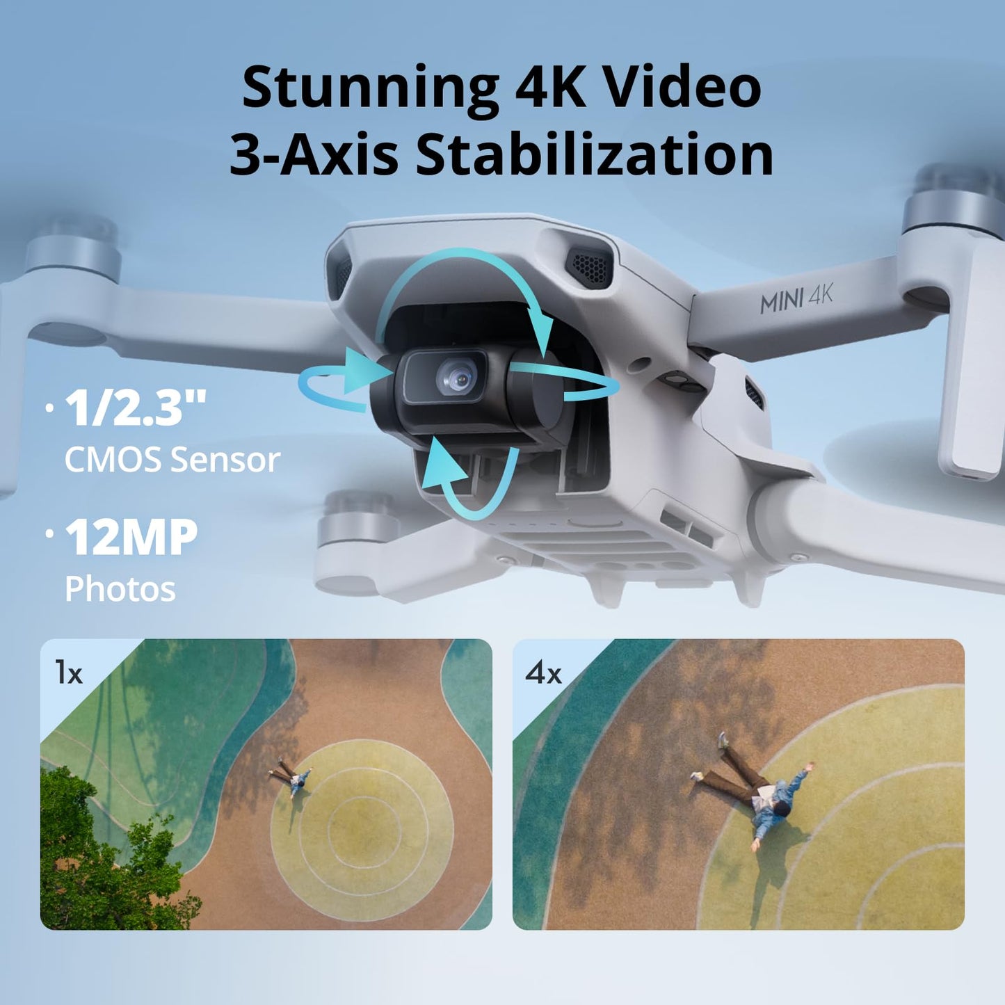 DJI Mini 4K Drone with Camera – Under 249g