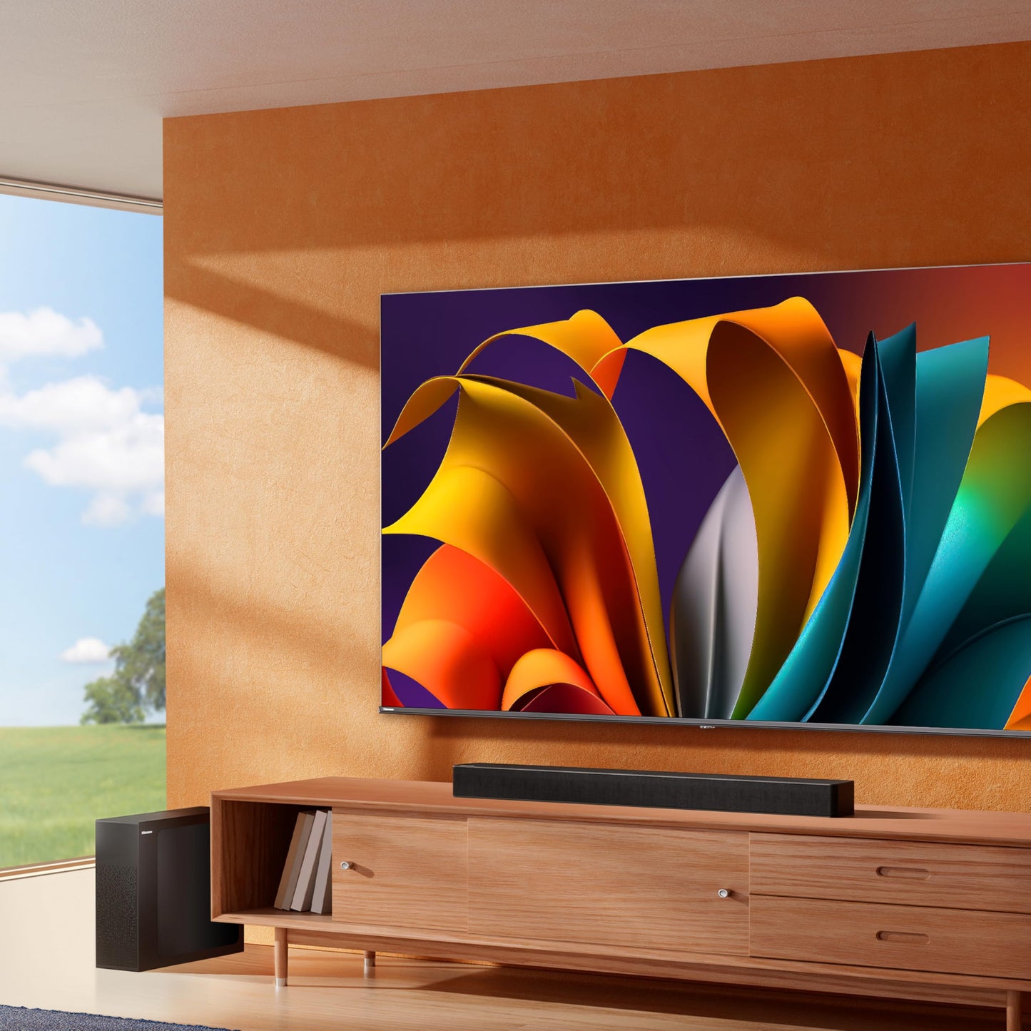 Hisense 65A6NTUK 4K TV with HS2100 Soundbar