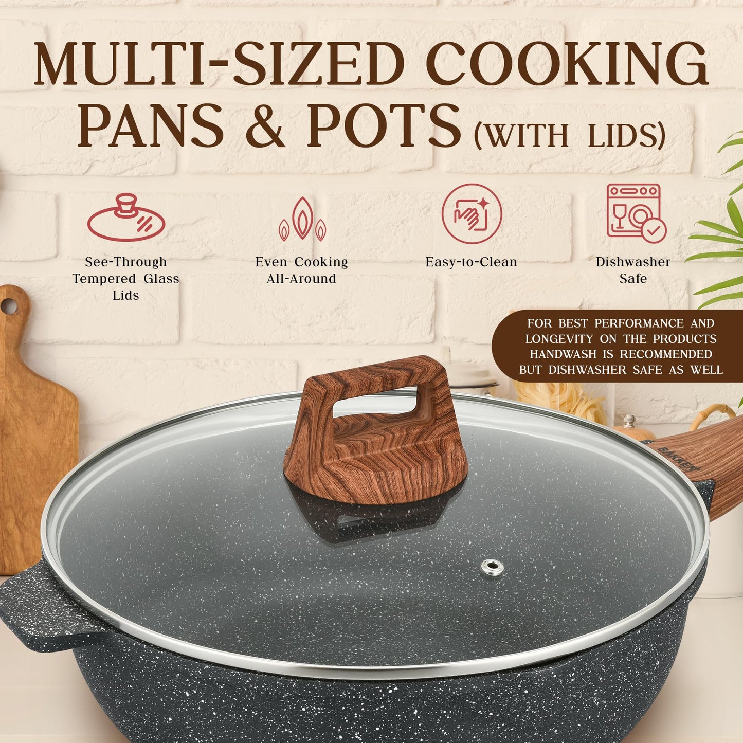 Bakken-Swiss 14-Piece Granite Cookware Set – Non-Stick