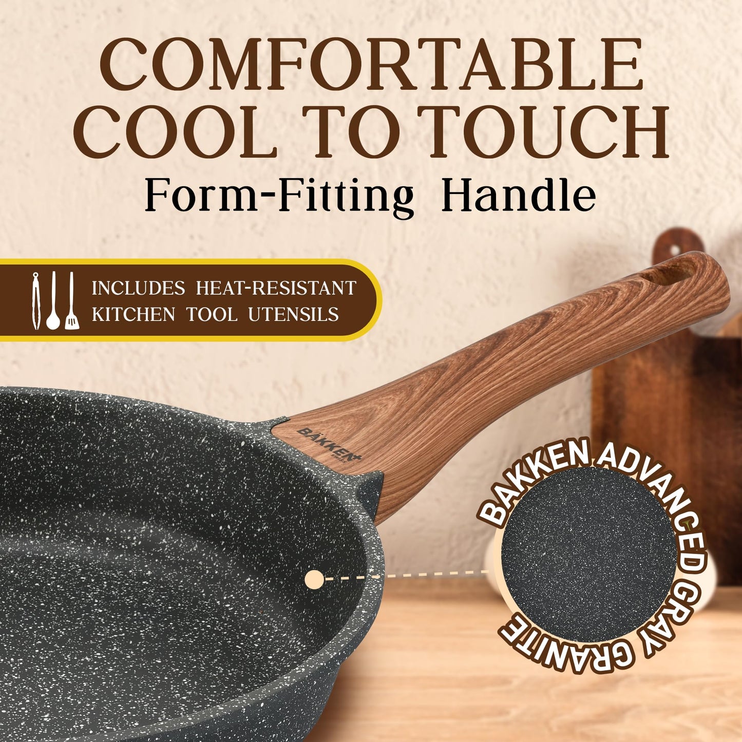 Bakken-Swiss 14-Piece Granite Cookware Set – Non-Stick