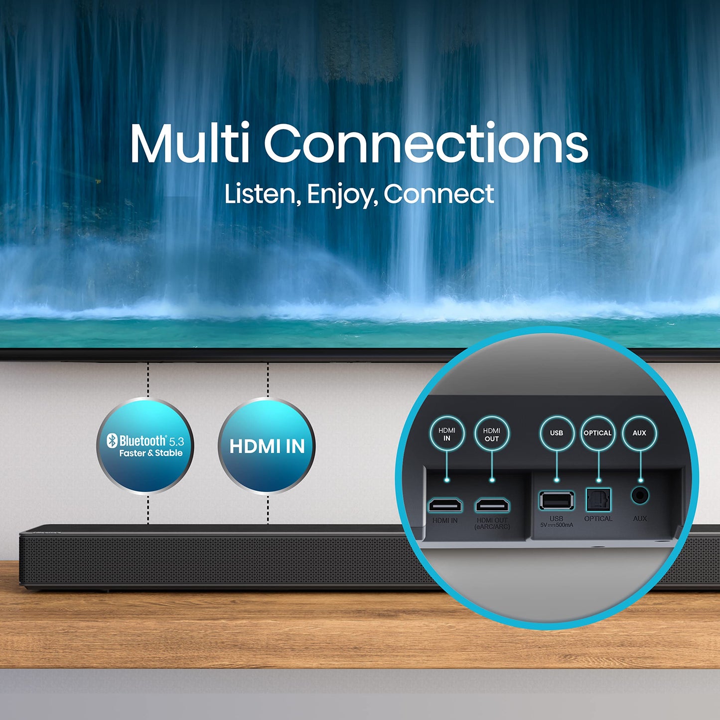 Hisense E77K 4K QLED TV with AX3120G Soundbar