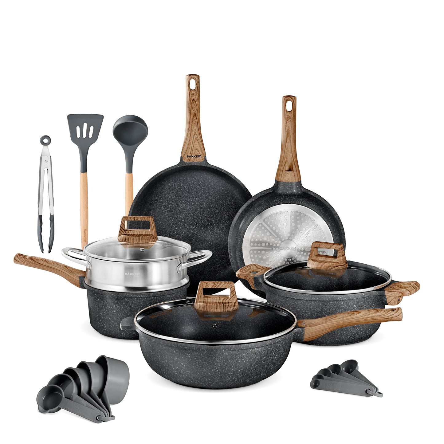 Bakken-Swiss 14-Piece Granite Cookware Set – Non-Stick
