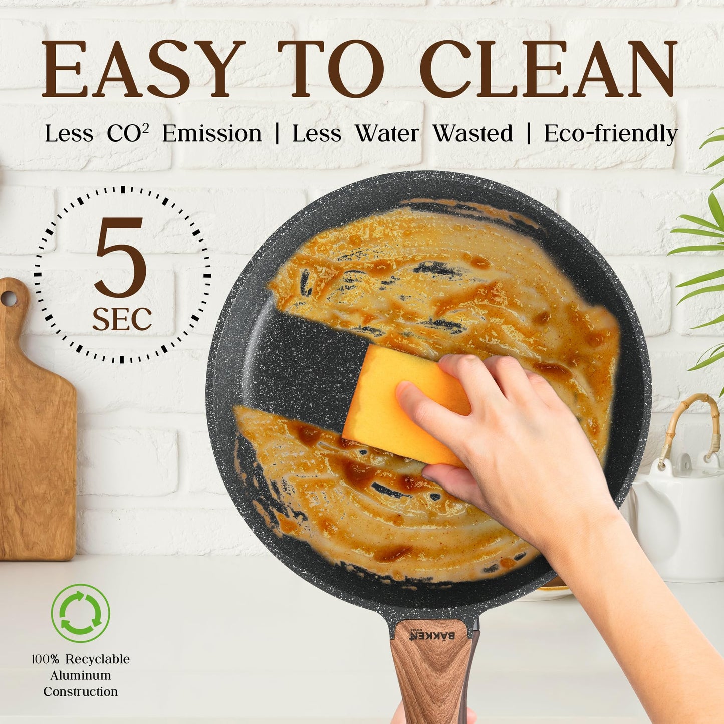 Bakken-Swiss 14-Piece Granite Cookware Set – Non-Stick