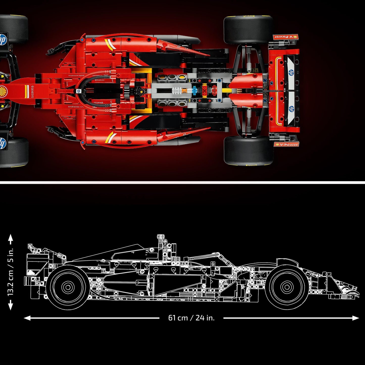 LEGO Technic Ferrari SF-24 Formula 1 Car Model 42207