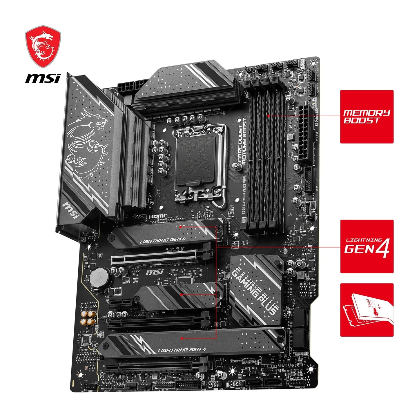 MSI Z790 Gaming Plus WiFi ATX Motherboard – LGA1700 DDR5