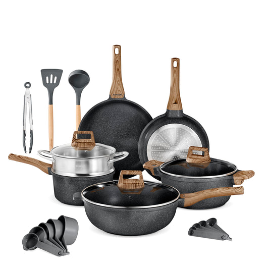 Bakken-Swiss 14-Piece Granite Cookware Set – Non-Stick